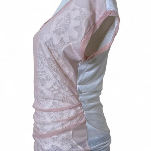 Vintage y2k light pink short sleeve top - Picture 7 of 7